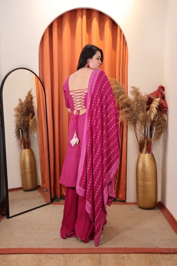 Backless Beauty In Purple - Image 2