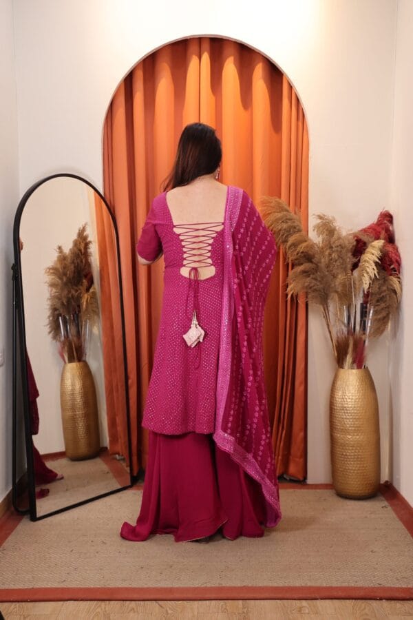 Backless Beauty In Purple - Image 3