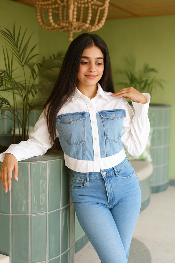 Denim Illusion Shirt - Image 6