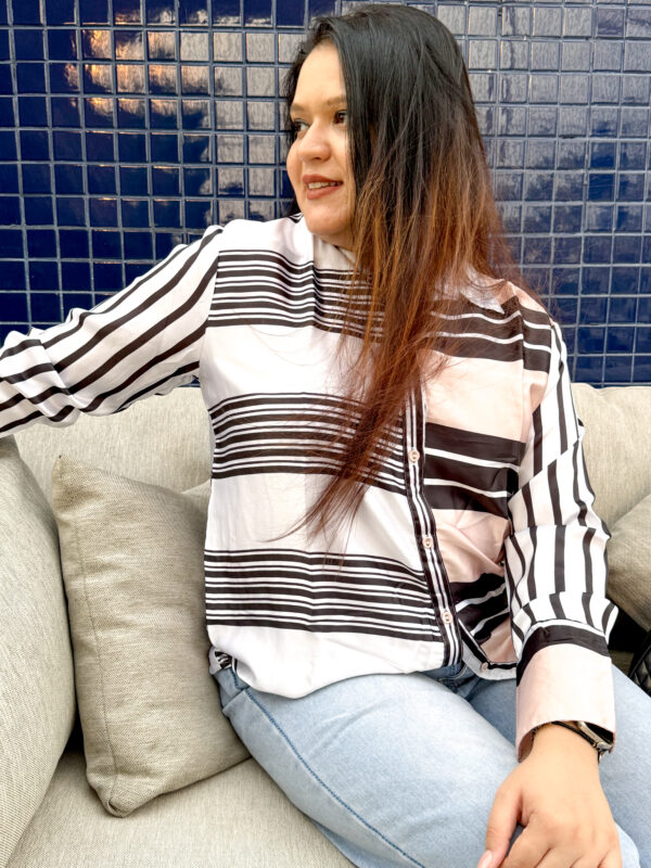 Blush Lines Button-Down - Image 3