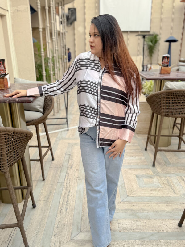 Blush Lines Button-Down - Image 2