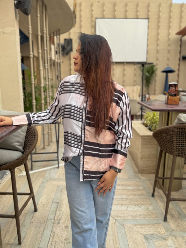 Blush Lines Button-Down